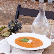 Lobster, soup, bisque, roasted red pepper, Quick, tomato soup, old bay seasoning, Spring, flower, giveaway, Lobster Bisque Recipe, Healthy, Weight Watchers