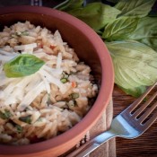 Pasta, parmesan, Basil, tomato, Garlic, romano