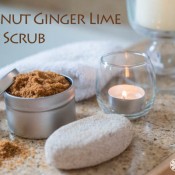 Organic Coconut Ginger Lime Body Scrub ©RhondaAdkinsPhotography 2013