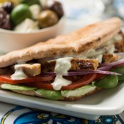 easy chicken gyros ©Rhonda Adkins Photography 2014