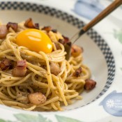 Spaghetti alla Carbonara www.thekitchenwitchblog.com ©RhondaAdkinsPhotography