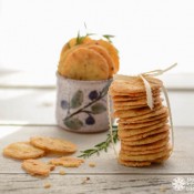 Truffle Rosemary Cheddar Crackers©RhondaAdkinsPhotography2015